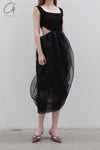 SWAYING/KNIT European Root Rotating Skirt SW23SS2L16 Black